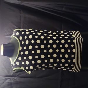 Christopher Banks size M Black and White sleeveless sweater